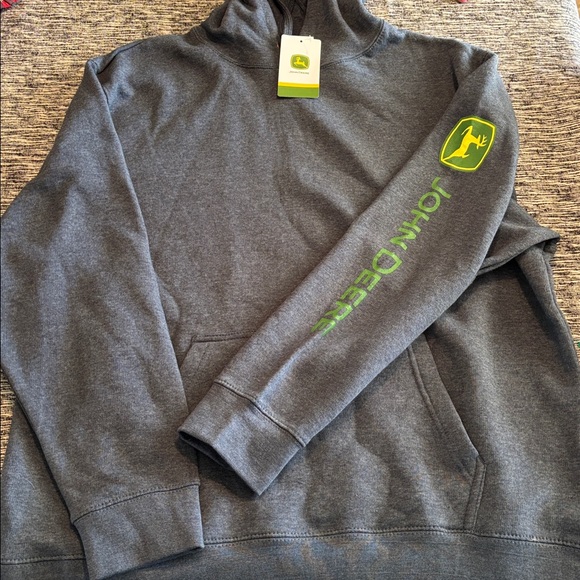 John Deere Other - John Deere quarter zip Vibrant Green Pullover Hoodie